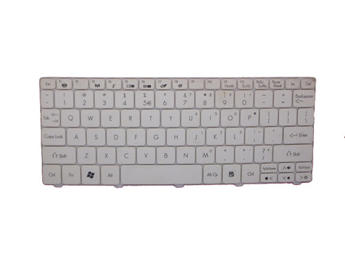 Laptop Keyboard For ACER ONE D255 White US United States (Black Lable) V111102BS4 PK130D41B00