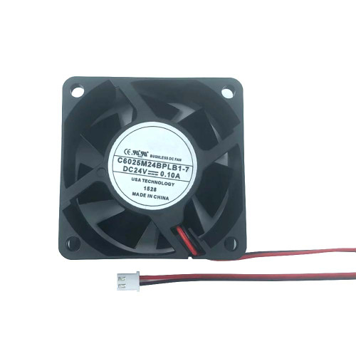 Cooling Fan For MiSUMi C6025M24BPLB1-7 DC24V 0.10A 2-Wire 2Pin 6CM New