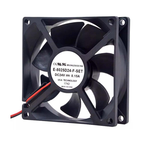 Cooling Fan For MiSUMi E-8025D24-F-SET DC24V 0.15A 2-Wire New