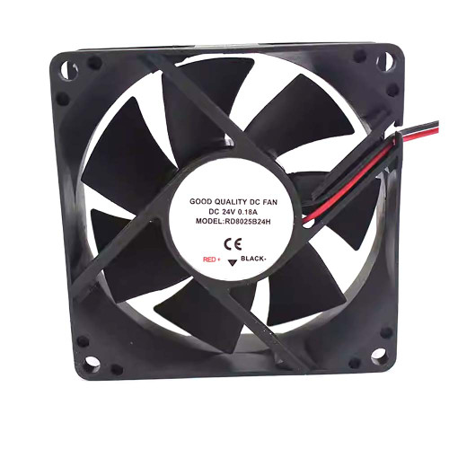 Cooling Fan For RUNDA RD8025B24H DC24V 0.18A 2-Wire New