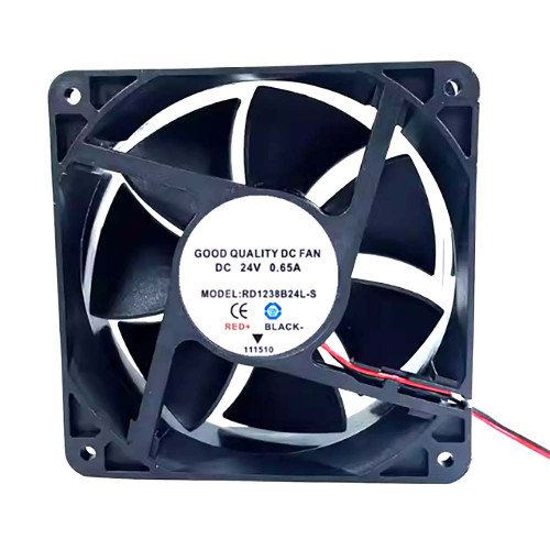 Cooling Fan For RUNDA RD1238B24L-S DC24V 0.65A 2-Wire 12CM New