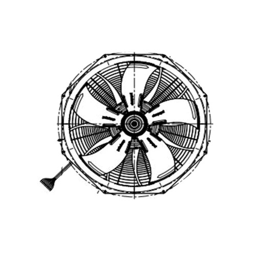 Cooling Fan For Ebmpapst W3G800-NE57-51 AC400V 50/60Hz 720RPM 660W 1A 80CM New