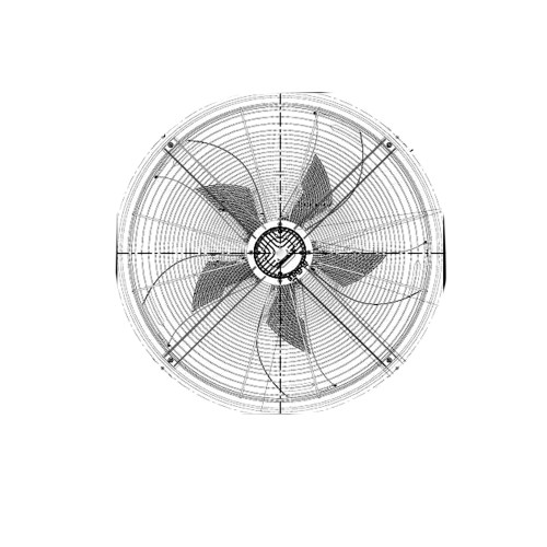 Cooling Fan For Ebmpapst W3G910-KH02-51 AC400V 50/60Hz 610RPM 630W 1.0A 43kg 91CM New