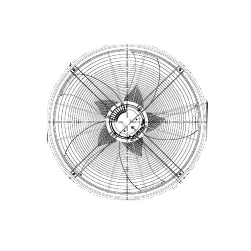 Cooling Fan For Ebmpapst W3G910-KU25-03 AC400V 50/60Hz 980RPM 2550W 3.9A 48kg 91CM New
