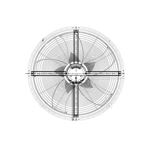 Cooling Fan For Ebmpapst W3G910-OU25-07 AC400V 50/60Hz 980RPM 2550W 3.9A 48kg 91CM New