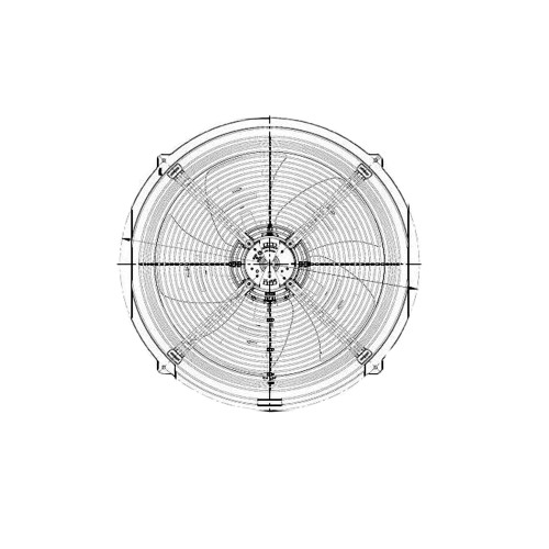 Cooling Fan For Ebmpapst W4D450-JA18-40 AC230V 50Hz 1300RPM 11.96kg 45CM New