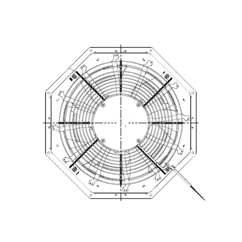 Cooling Fan For Ebmpapst W6D500-KJ05-01 AC400/480V 50/60Hz 920/1090RPM 260/410W 2.2/2.4A 12.6kg 50CM New