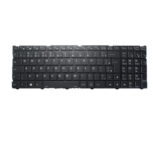 Laptop No Backlit Keyboard For CLEVO NL53NU NL53RU NL55AU NL55MU NL55PU Brazilian BR Black Without Frame New
