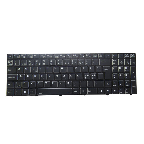 Laptop Backlit Keyboard For CLEVO NK60KH NK60KJ NK60KK NK60SB NK60SE NK70KH NK70KJ NK70KK NK70SB NK70SE Nordic NE With Black Frame New