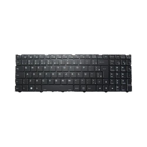 Laptop No Backlit Keyboard For CLEVO NP55SND NP55SND1 NP55SNE NP55SNE_D_C(-G) NP55SNE1 NP55SNX NP55SNX(-G) NP55SNX1 Brazilian BR Black Without Frame New