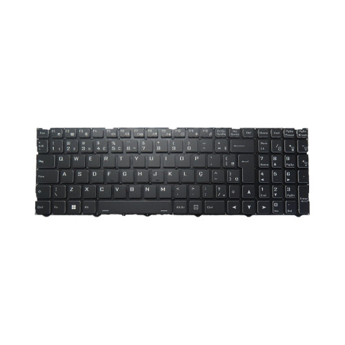 Laptop No Backlit Keyboard For CLEVO PD51PNN PD51PNN (-D)(-G) PD51PNN1 PD51PNN1 (-D)(-G) PD51PNP PD51PNP (-D)(-G) PD51PNP1 PD51PNP1 (-D)(-G) Brazilian BR Black Without Frame New