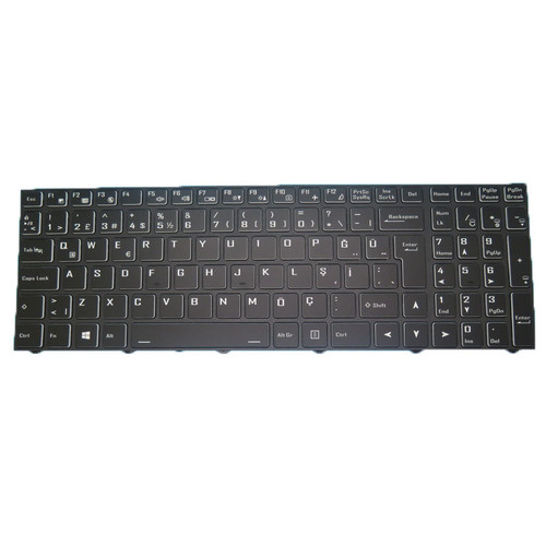 Laptop Backlit Keyboard For CLEVO PD51SND PD51SND (-D)(-G PD51SND-D PD51SND-G PD51SNE PD51SNE (-D)(-G) PD51SNE-D PD51SNE-G PD51SNX (-D)(-G) Turkey TR Black Frame New