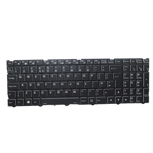 Laptop No Backlit Keyboard For CLEVO NJ51AU NJ51CU NJ51GU NJ51LU NJ51MU NJ51PU NJ51ZU United Kingdom UK Black Without Frame New