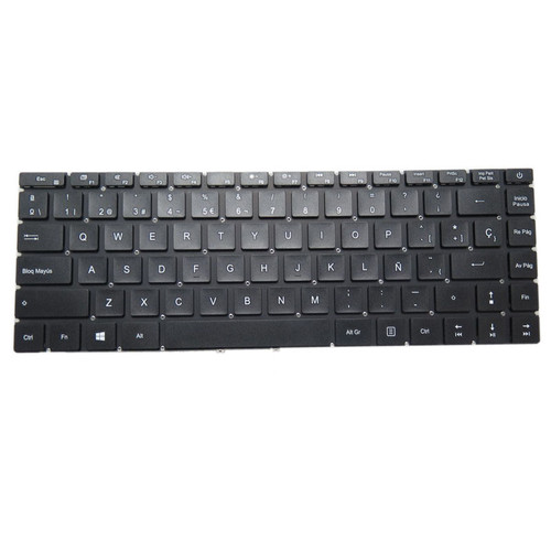 Laptop No Backlit Keyboard For Bmorn EU14S Spanish SP Black No Frame New