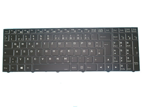 Laptop Keyboard For One Business B15-13NB German GR With Frame With Backlit Black
