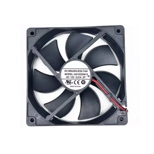 Cooling Fan For HK FAN AS12025M12-R 120125 DC12V 0.21A 2Lines 12CM New