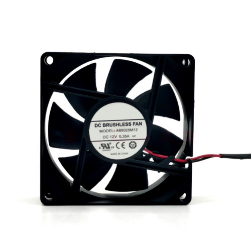 Cooling Fan For HK FAN AB8025M12 8025 DC12V 0.35A 2Liens 8CM New