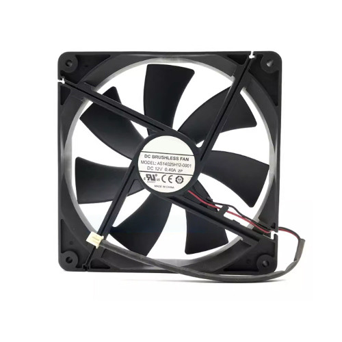 Cooling Fan For HK FAN AS14025H12-0001 14025 14CM DC12V 0.40A 2PIN 2Lines New