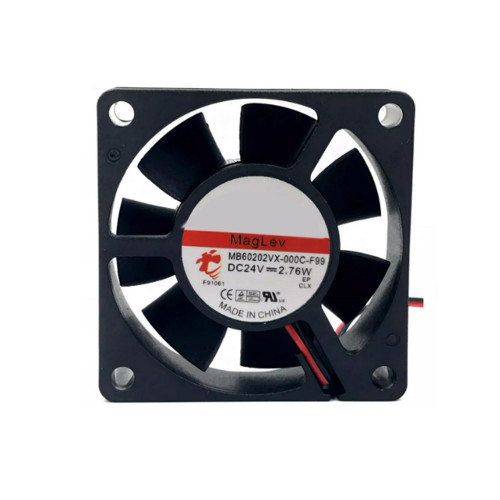 Cooling Fan For SUNON MB60202VX-000C-F99 6020 DC24V 2.76W 2PIN 2Lines New