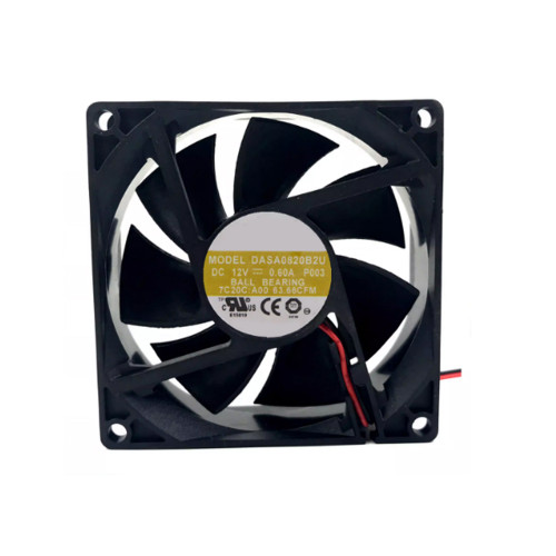 Cooling Fan For AVC DASA0820B2U P003 8CM 8020 DC12V 0.60A 2PIN 2Lines New