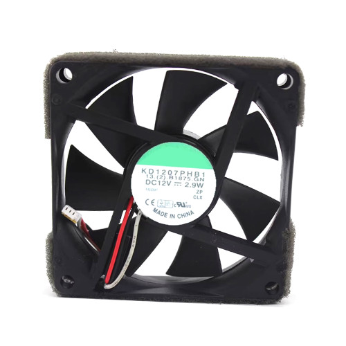 Cooling Fan For SUNON KD1207PHB1 12.(2).B1875.GN DC12V 2.9W 2PIN 2Lines New 70*70*15MM