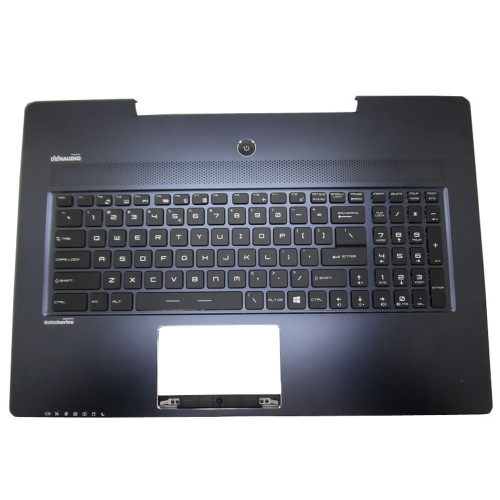 Dark-Blue Used 95% New Laptop PalmRest&US Keyboard For MSI GS72 6QC 6QD 6QE 307772C417-2B621 V143422BK1 UI New