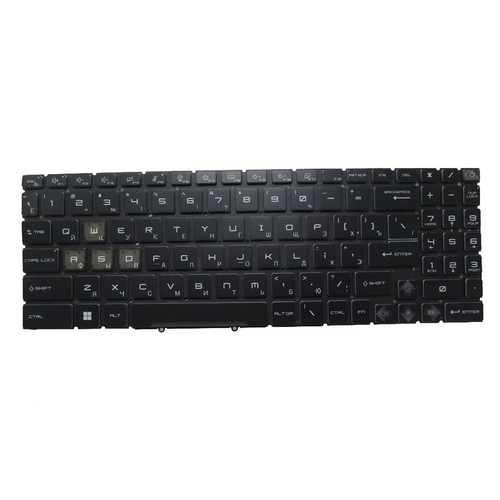 Black New Laptop Blue Backlit Keyboard For MSI Modern 15 B11M B12H B12HW B12M B13M B11M-046CA Russian RU No Frame