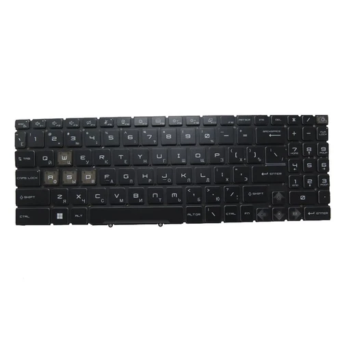 Black New Laptop Colorful RGB Backlit Keyboard For MSI Modern 15 B11M B12H B12HW B12M B13M B11M-046CA Russian RU No Frame