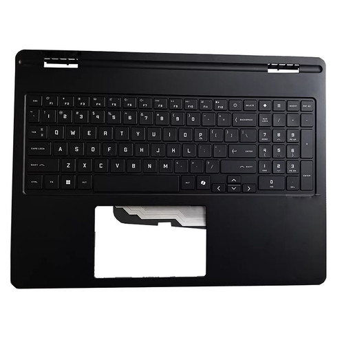 Laptop PalmRest&Keyboard For HP OMEN 16-AM0000 16-AP0000 P23881-001 with white backlit United States US Black