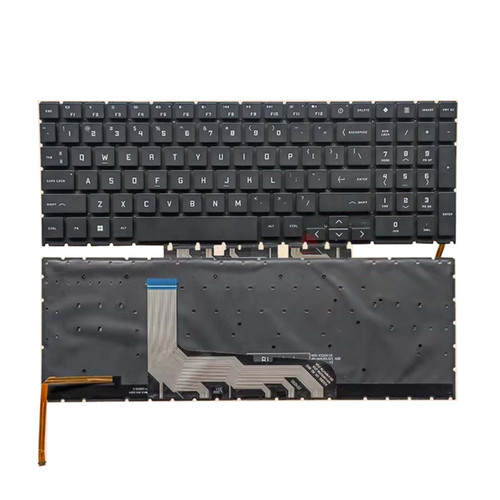 Laptop Keyboard For HP OMEN 16-AM0000 16-AP0000 with white backlit United States US Black