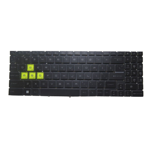 Black New Laptop Monochrome Backlit Keyboard Limited Edition For MSI Sword 15 A12V A12VE A12VF A12VG Farsi FS No Frame