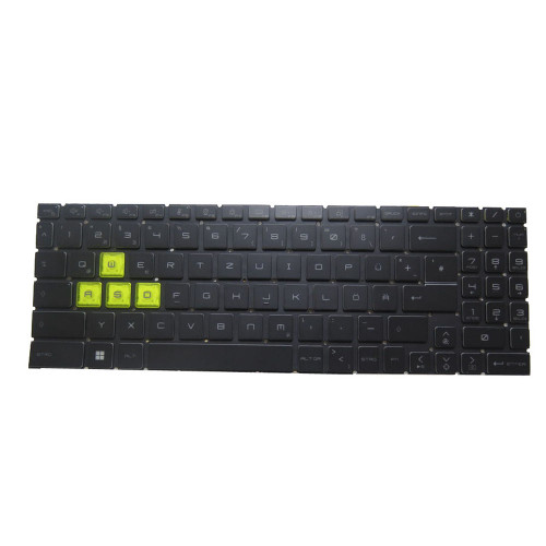 Black New Laptop Monochrome Backlit Keyboard Limited Edition For MSI Pulse GL76 12U 12UEK 12UGK 12UDK 12UCK 12UGSZK 12UGSZOK 12UEOK 12UGOK German GR No Frame