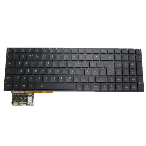 Laptop No Backlit Paper Keyboard For Gigabyte 2Z703-GR562-G30S SKB1711-GR VER:B00 27703-GR562-G30S German GR Black New