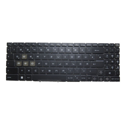 Black New Laptop Colorful RGB Backlit Keyboard For MSI Katana GF66 11SC 11UC 11UD 11UE 11UG German GR No Frame