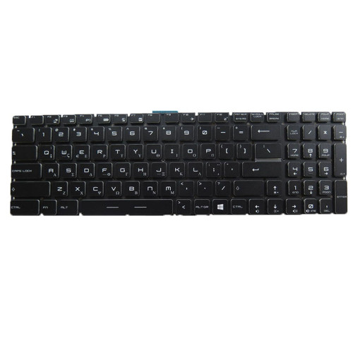 Black New Laptop No Backlit Keyboard For MSI GF75 Thin 10SE 10SEK 10SER Greek GK