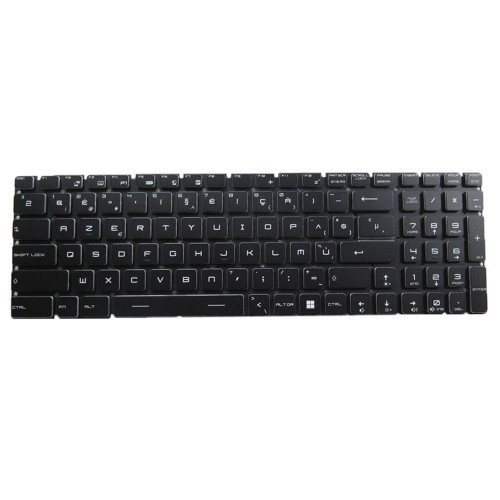 Black New Laptop No Backlit Keyboard For MSI GT76 Titan 9SG 9SF 10SF Belgium BE