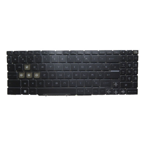 Black New Laptop Colorful RGB Backlit Keyboard For MSI Prestige 16 Evo A12M A13M Belgium BE No Frame