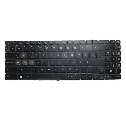 Black New Laptop RGB Backlit Keyboard For MSI Prestige 16 Studio A13V A13VE A13VF Turkish TR No Frame