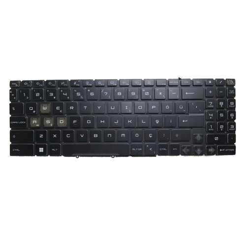Black New Laptop Colorful RGB Backlit Keyboard For MSI Katana GF66 12U 12UE 12UG 12UGS 12UC 12UD 12UCO 12UCK 12UDO 12UDK 12UEO 12UEK 12UGO 12UGK 12UGSO 12UGSK Turkish TR No Frame
