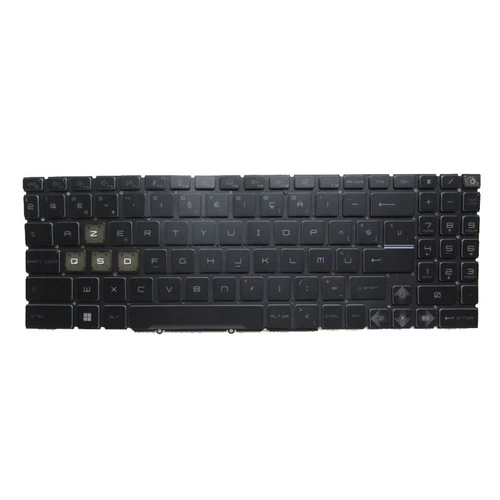 Black New Laptop RGB Backlit Keyboard For MSI Pulse GL66 11U 11UCK 11UDK 11UEK 11UGK 11UGKV Belgium BE No Frame