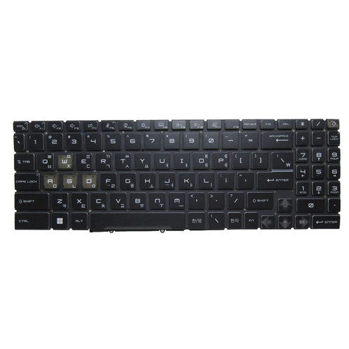 Black New Laptop Colorful RGB Backlit Keyboard For MSI Pulse GL66 11U 11UCK 11UDK 11UEK 11UGK 11UGKV Korean KR No Frame