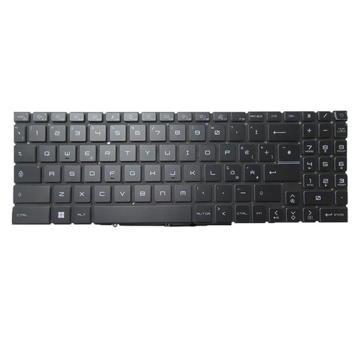 Black New Laptop Per Key No Backlit Keyboard For MSI Sword 15 A12V A12VE A12VF A12VG Italian IT No Frame