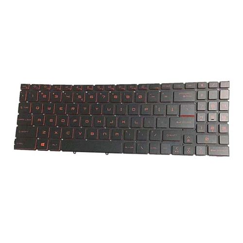 Black New Laptop No Backlit Keyboard Red Word For MSI Bravo 15 B5D B5DD B5E B5ED B5ED-020US MS-158K English US No Frame