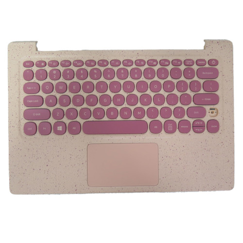 Laptop PalmRest&keyboard For Samsung NP530XBB NT530XBB 530XBB English US Upper Case With Touchpad Without FingerPrint Pink New