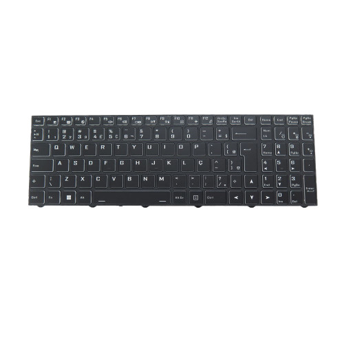 Laptop Backlit Keyboard For CVM18H98PA9430B 6-80-PC510-330-1 Brazilian BR Black Frame New