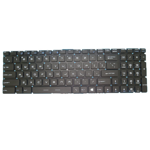 Black Used 99% New Laptop No Backlit Keyboard For MSI GL73 8RC 8RCS 8RD 8RE 8SC 8SD 8SDK 8SE 8SEK 8SF 9RC 9RCX 9SC 9SD 9SDK 9SE 9SK Farsi FS No Frame