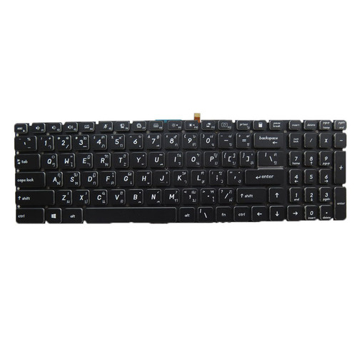 Black New Laptop Backlit Keyboard For MSI CR72 6M 6M-060AU 069XFR 7ML Thailand TI No Frame