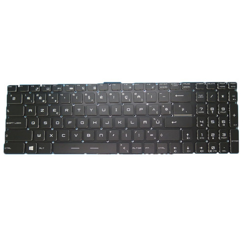 Black Used 99% New Laptop No Backlit Keyboard For MSI GP72 2QD 2QE 6QE 6QF Belgium BE No Frame