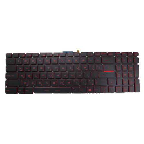 Black New Laptop Backlit Keyboard Red Word For MSI GE72 2QE 2QF 2QC 2QD 2QL 6QC 6QD 6QE 6QF 6QL 7RD 7RE Apache Pro GE72VR 6RF 7RF Apache Pro Arabia AR No Frame