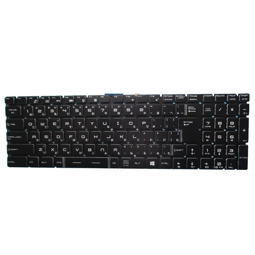 Black New Laptop No Backlit Keyboard For MSI GS73 Stealth 8RD 8RE 8RF Japanese JP No Frame V143422DJ2